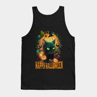 Happy Halloween Cat Tank Top